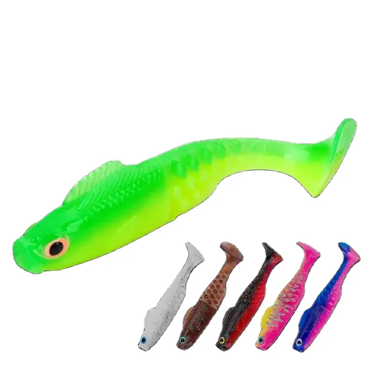 Soft Plastic Fishing Lures for Bass Fishing,Swim Shad Bait Minnow Lures Drop Shot Fishing Lures Plastic Crappie Baits