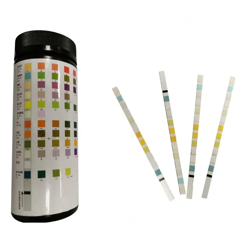 Medical laboratory reagent Nitrite ketone test strips PH paper tester 14 parameters urine analysis reagent strips