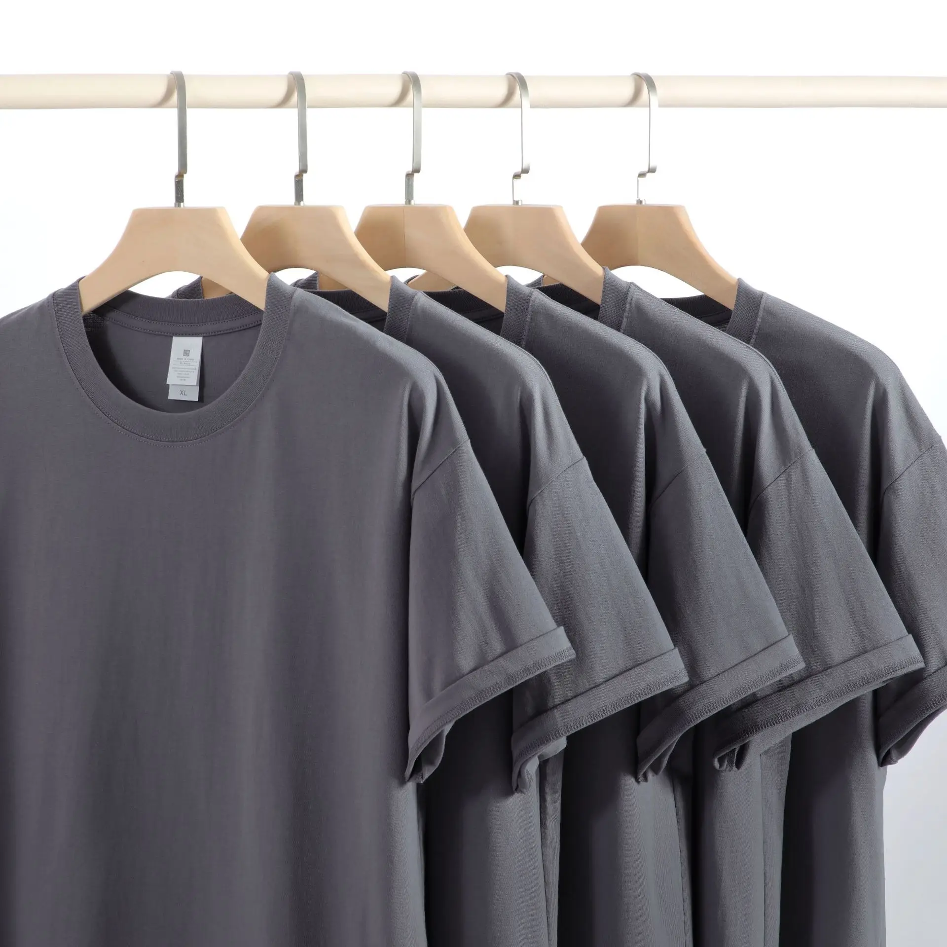 NADANBAO Custom 230g T-shirts Logo Pattern Heat Press Embroidery DTG Screen Printing High Quality Pure Cotton Unisex T-shirts