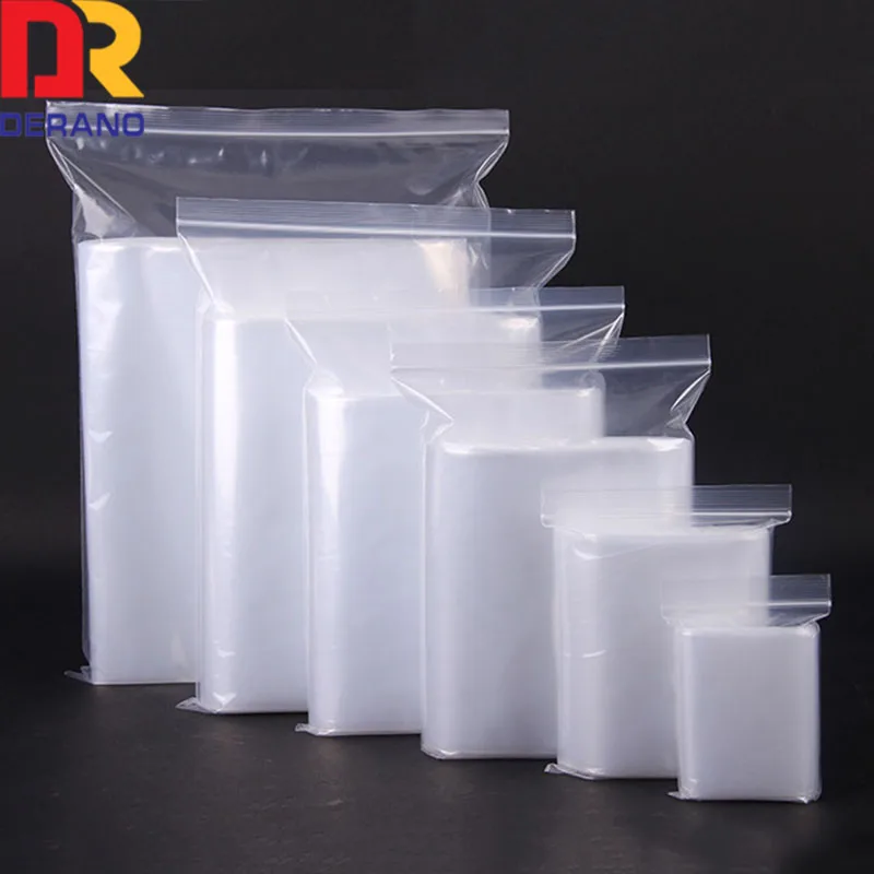 plastic LDPE customized zip lock poly bag storage freezer bag
