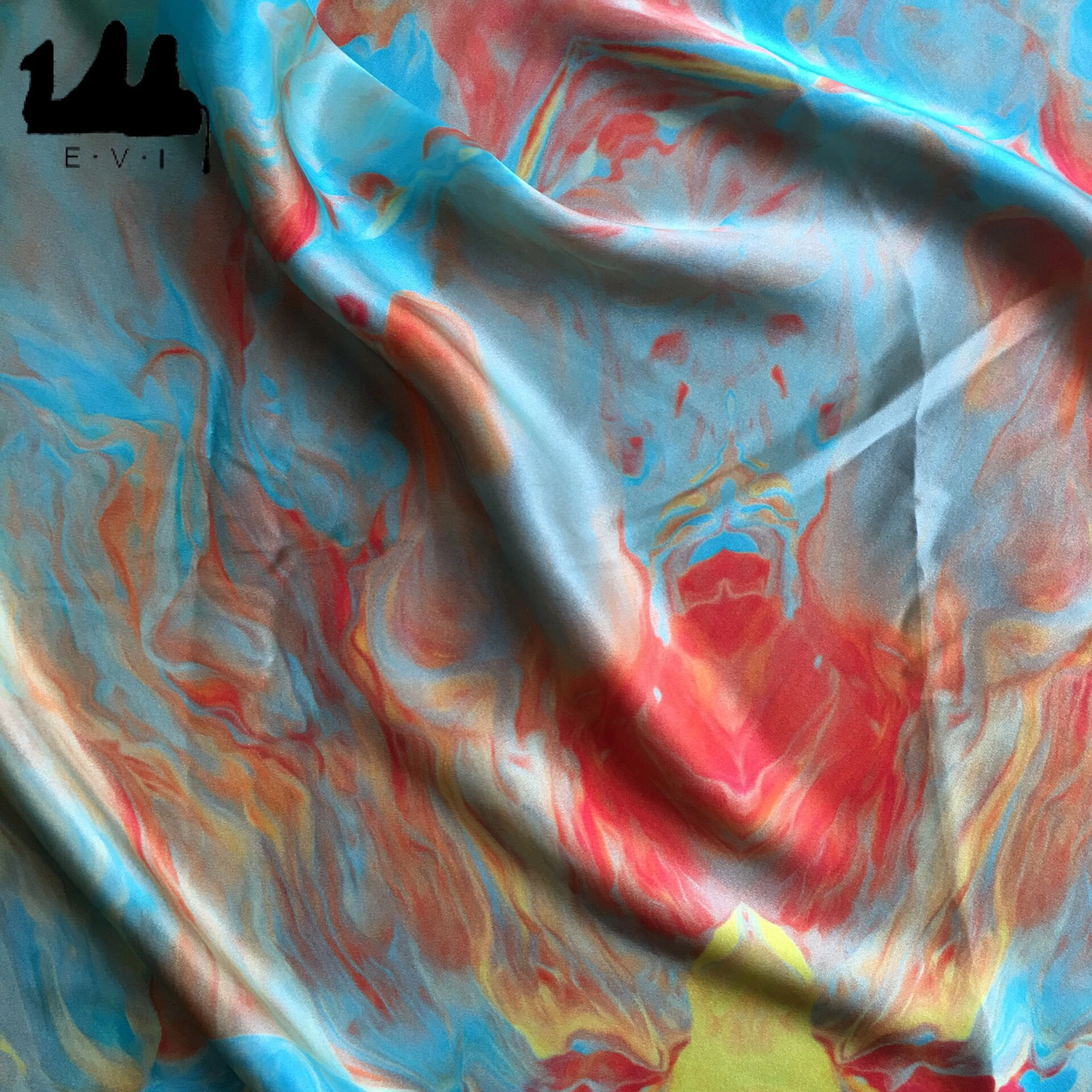 100%  digital printed silk fabric