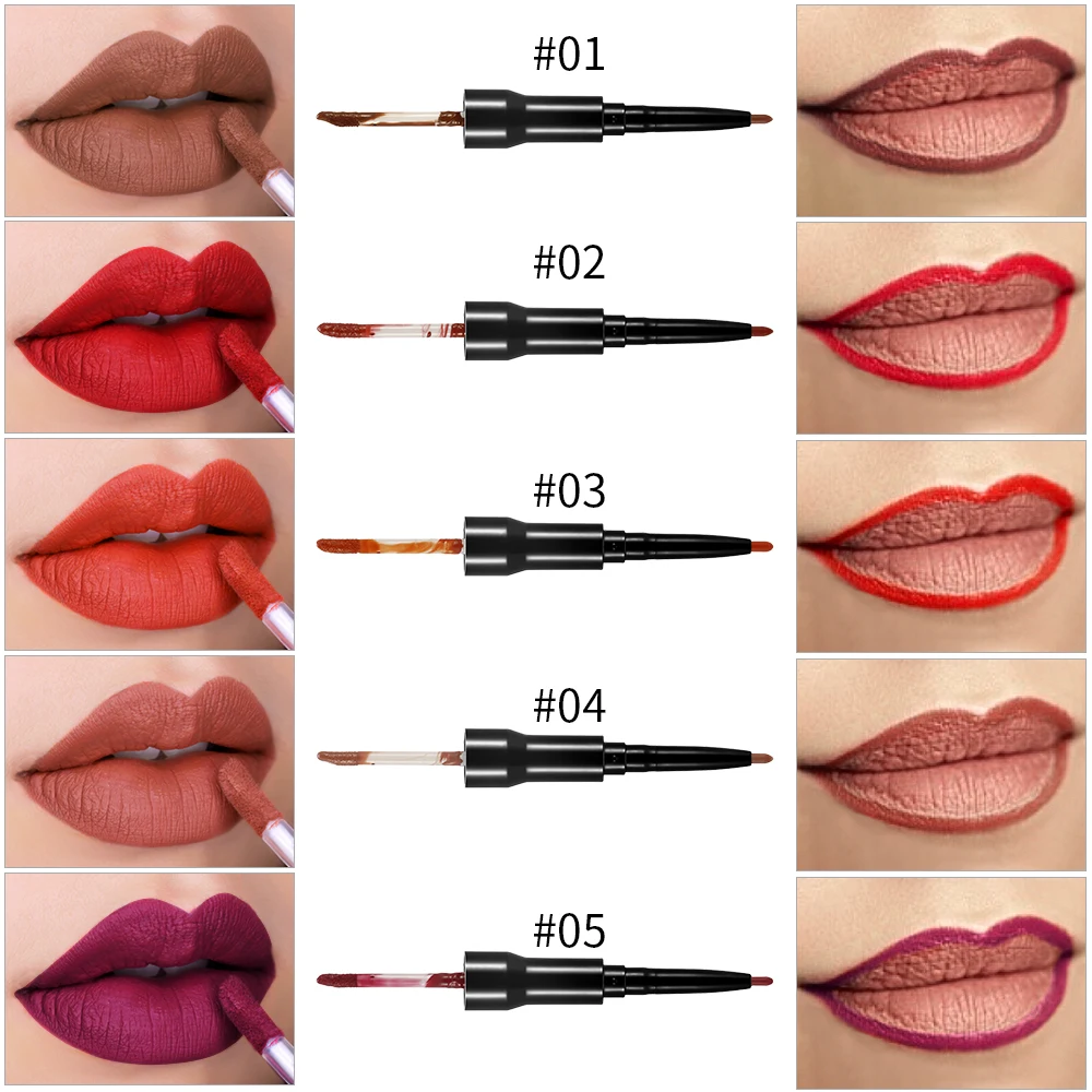 15 Colors Easy to Color Long Lasting Waterproof Make Your Own Korean Lipstick And Lipliner