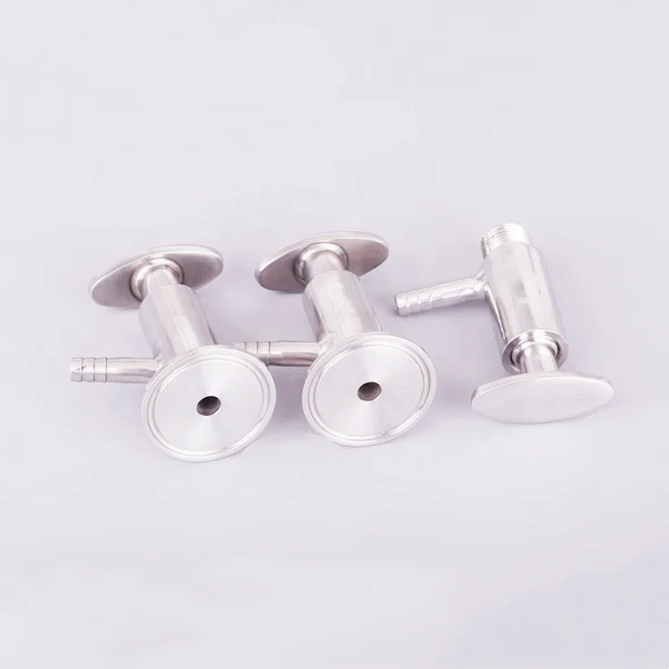 304Stainless Steel 1.5 Inch Tri Clamp Sampling Ferrule Connection Sanitary Sample Valve