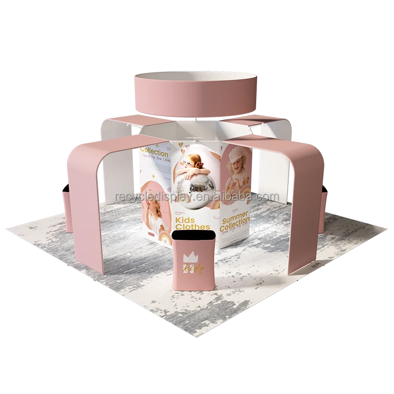 Modular Trade Show Fair Exhibition Booth Stall Fabrication Design backlit exhibition stand lighting 3X3 Standard Exhibition Stal