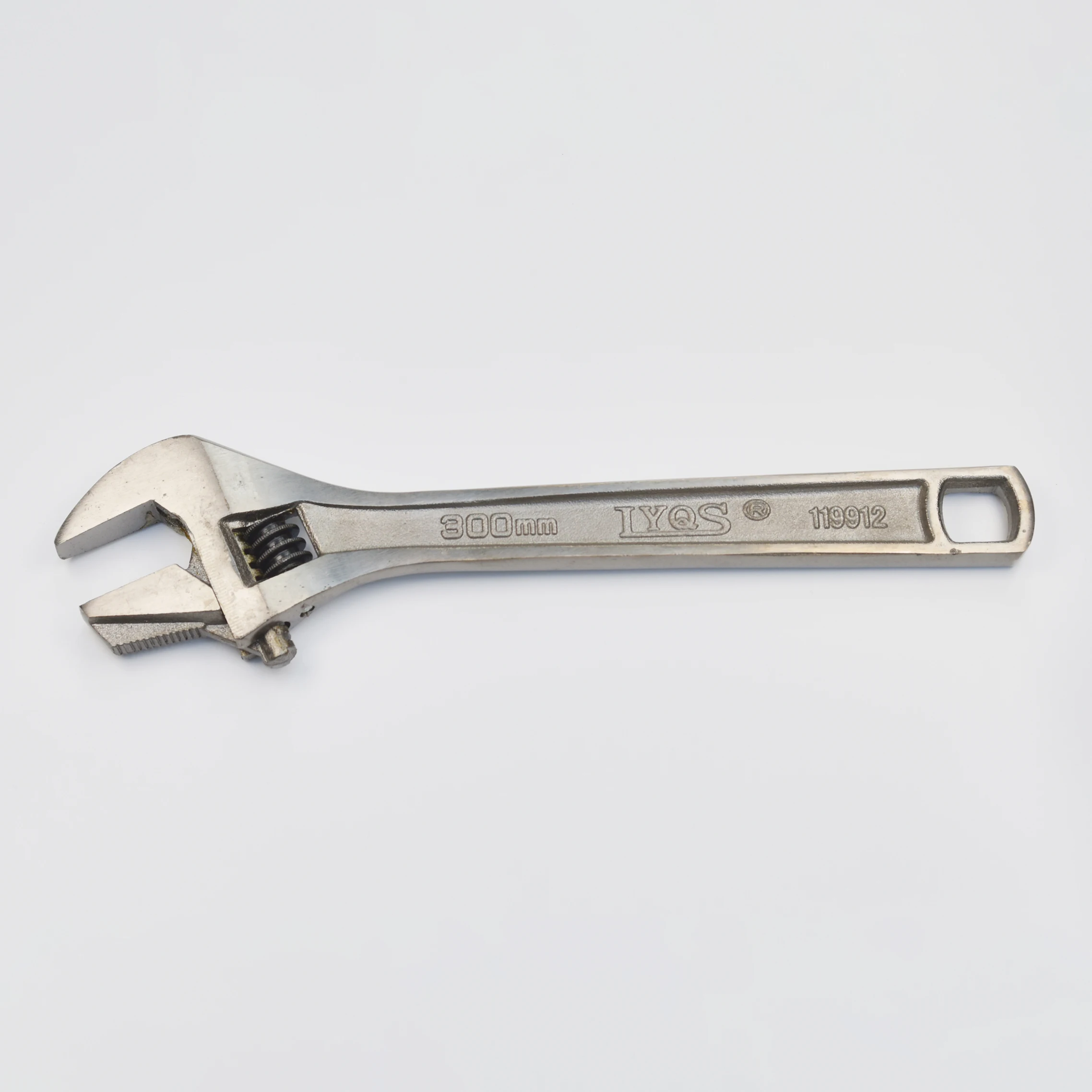 Factory price 300mm adjustable wrench Stainless Steel wrench sizes functions of pipe wrench