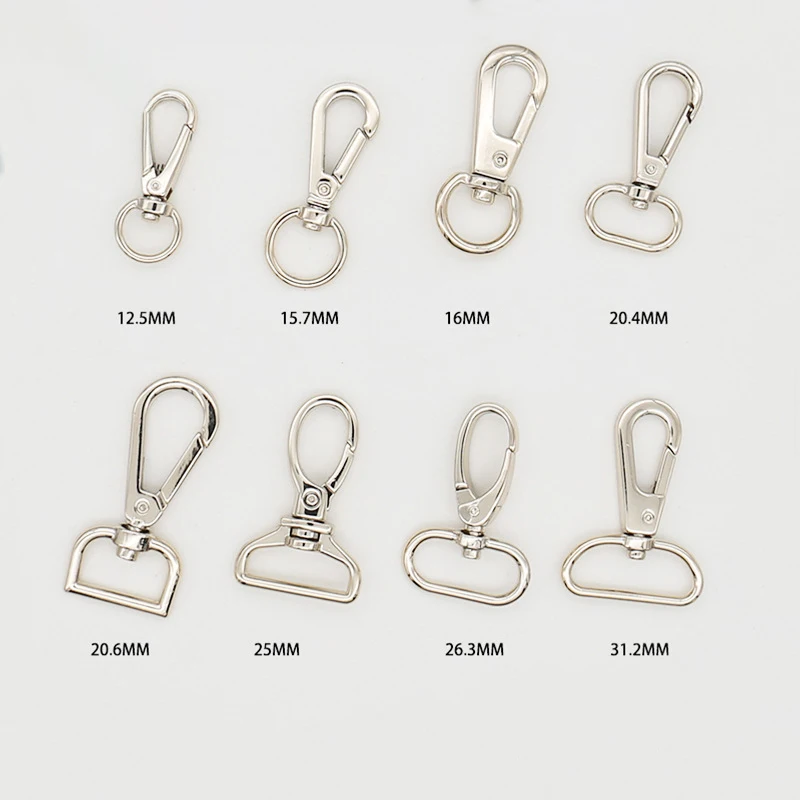 Factory Supply All Kinds Zinc Alloy Swivel Spring Hooks Handbag Snap Hook For Bags Shoulder Strap
