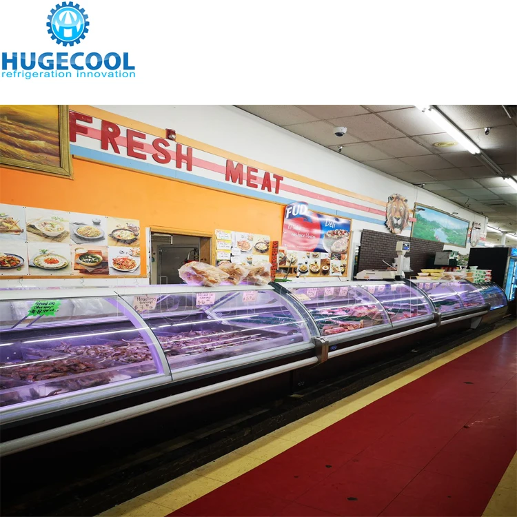 Service counter meat display chiller