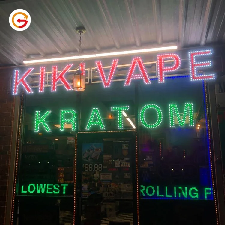 JAGUARSIGN Manufacturer Custom Ultrathin LED Sign Illuminated Advertising CBD LED Signs for Shop Store