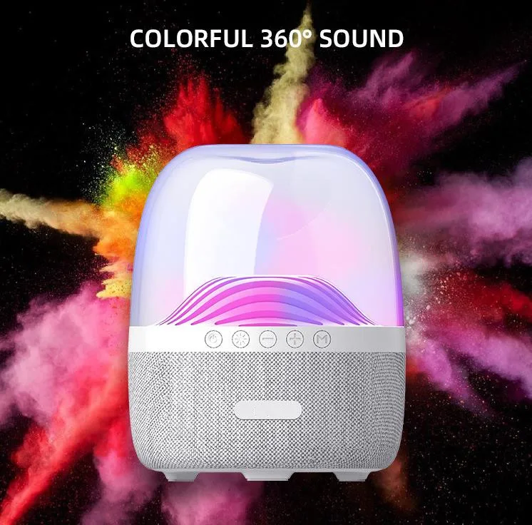 New design Music glass third generation BT sound network red computer small sound luminous subwoofer mini speaker