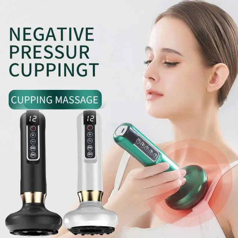 Electric Cupping Machine Device Massager Cups Smart Glass Therapy Cupping Cups Sets Vaccum Electric Cupping Therapy