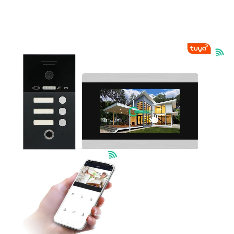Joytimer tuya video interphone system for home security villa video ip doorbell vdp to work with Smart phone