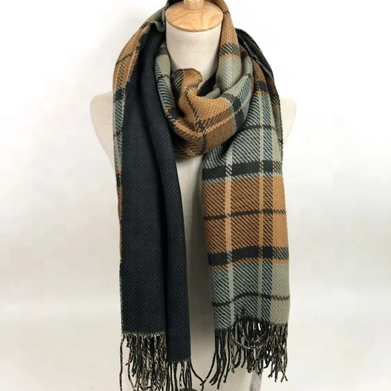 fine acrylic scarf for men high quality Fashion Winter shawl