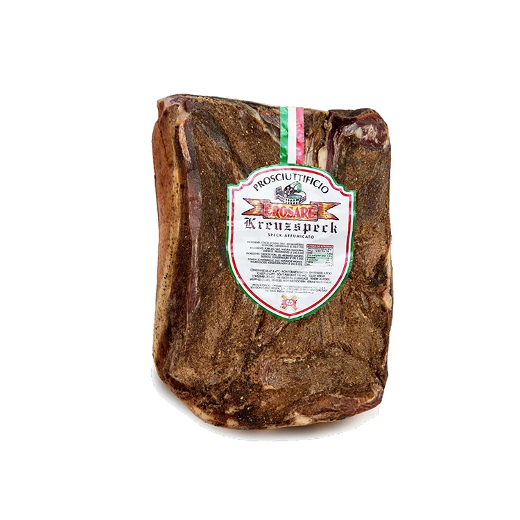 Made In Italy Gluten-Free Prosciutto Crudo Cured Ham Speck Smoked Pork Ham