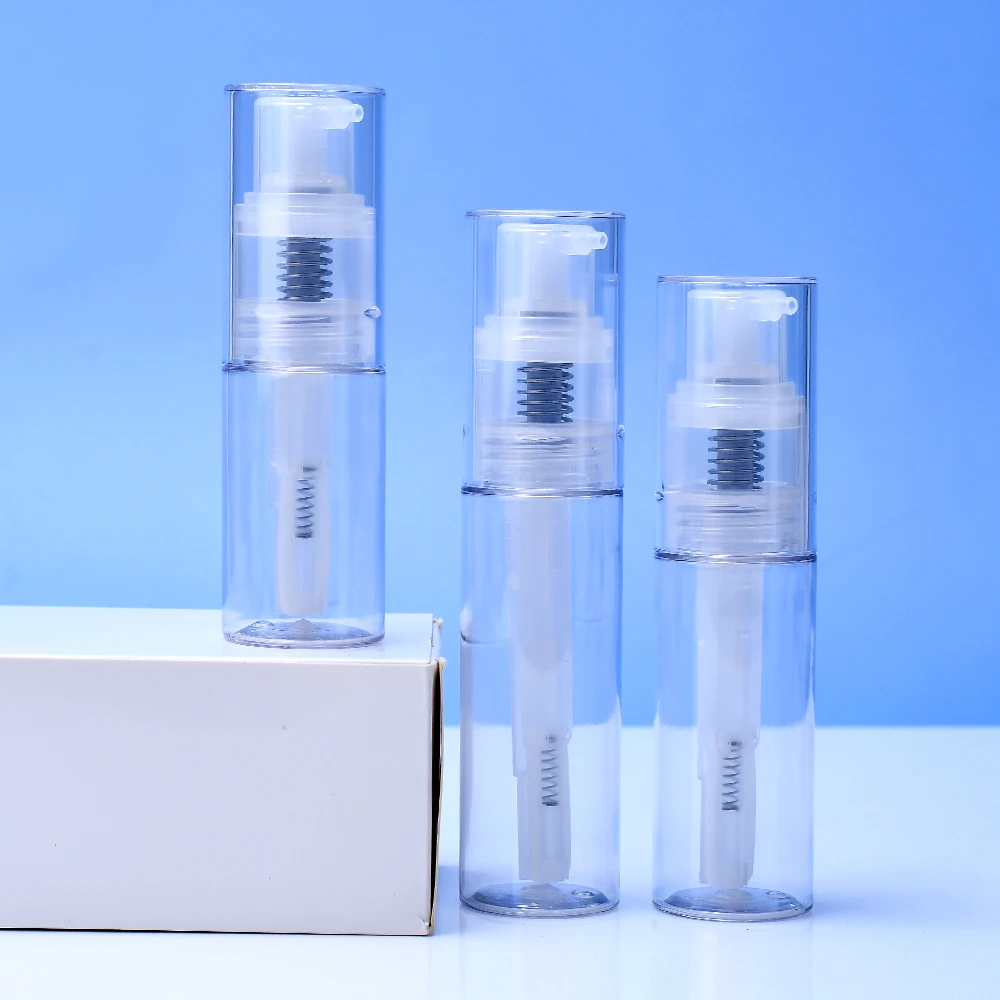 Portable Travel Glitter Duster Sprayer Bottle PET Plastic Baby Talc Powder Bottle Transparent Dry Powder Spray Bottle
