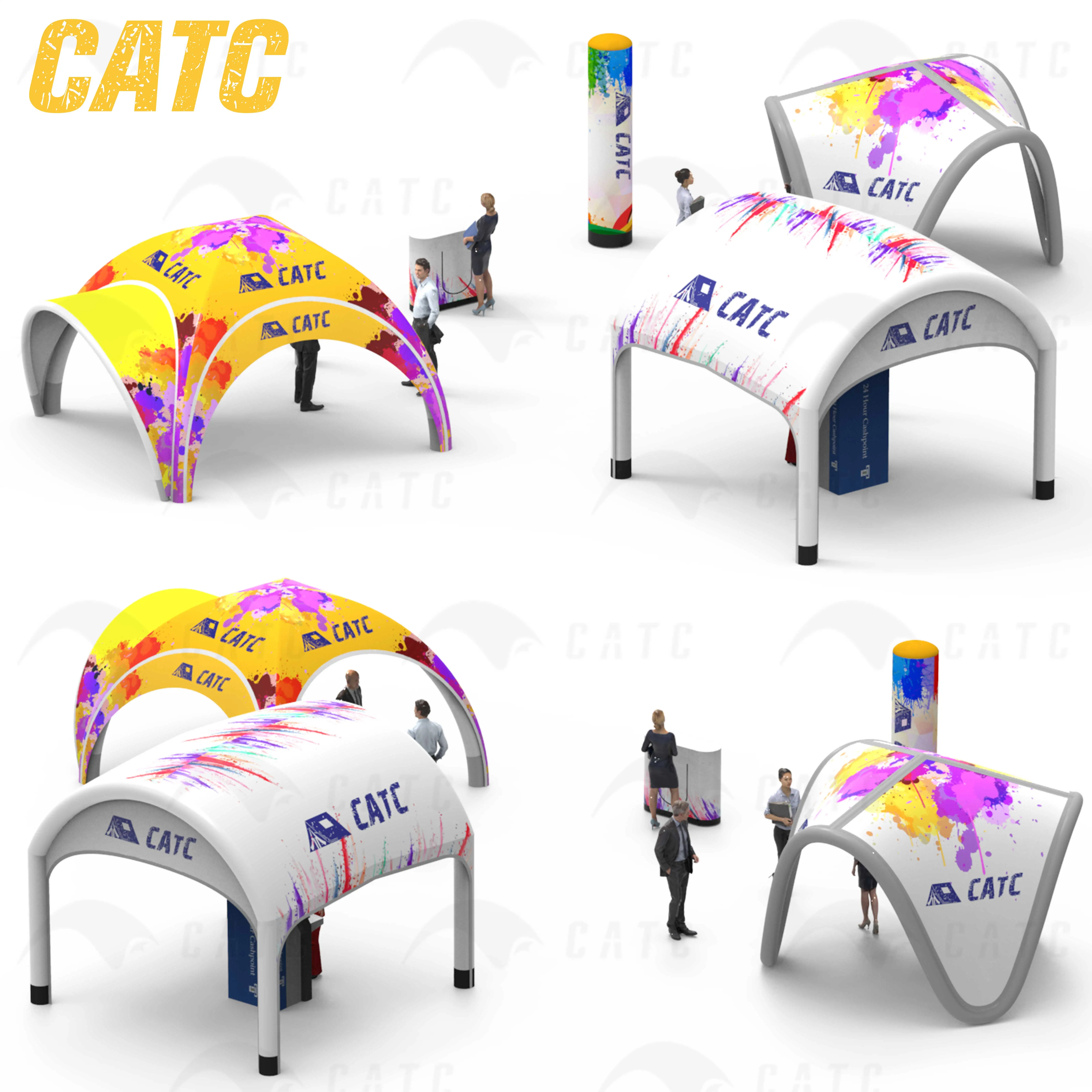 CATC Fast Rendering Model Inflatable Advertise PVC Tents Professional Design Air Sealed Air Tent Different Shaped Inflatables