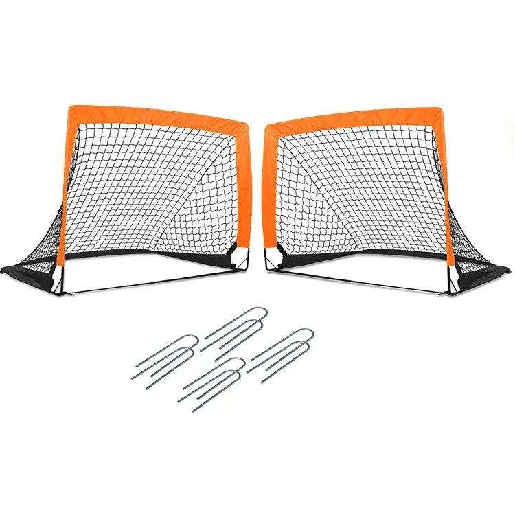 Factory Sale Portable Folding Removable Kids Soccer Goal Set  Football TraIning Goal