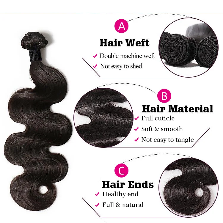 Best sale body wave hair bundle free sample Human Hair Weave Extension Wholesale price Mink Virgin Peruvian Hair Vendor