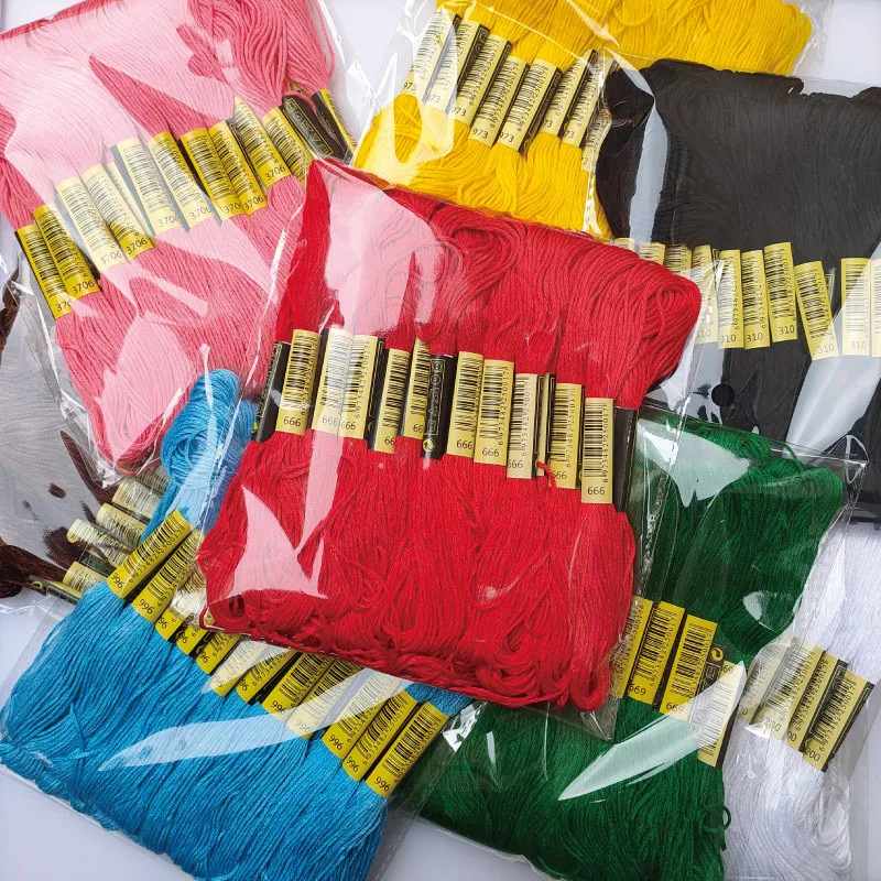 DIY embroidery thread 447 colors cross stitch thread chopping embroidery, poking and playing cross stitch thread
