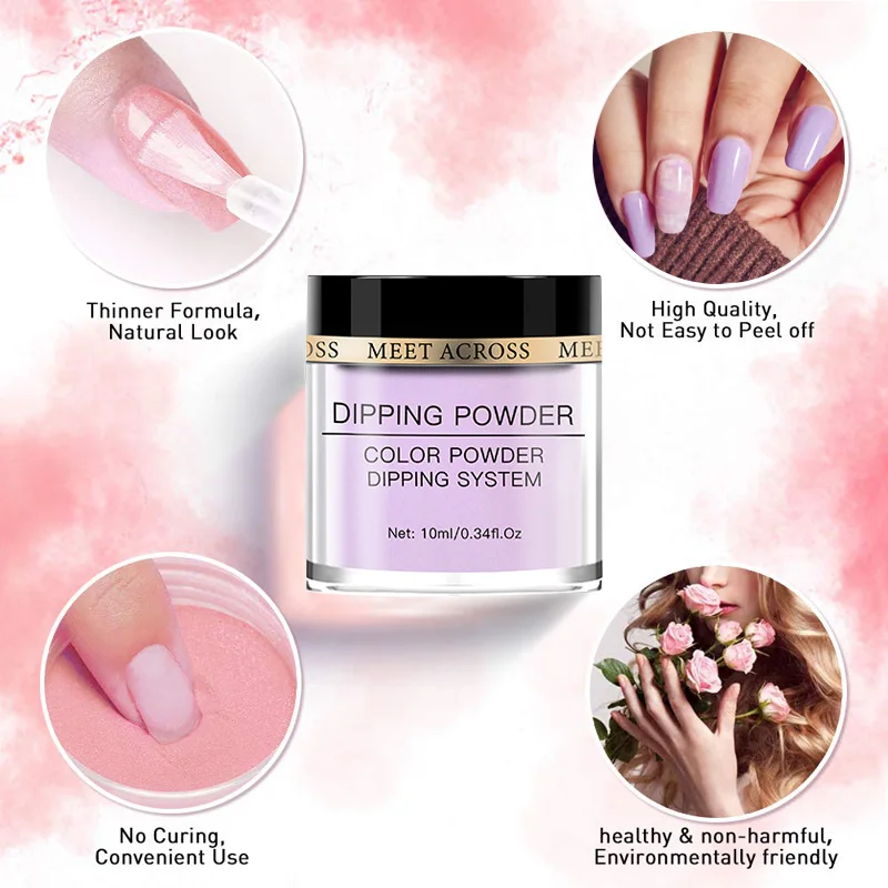 3 IN 1 Nail Dipping Acrylic And Liquid Bulk 46 Colors Glitter Nails Art 10G Liquids Dip Powder