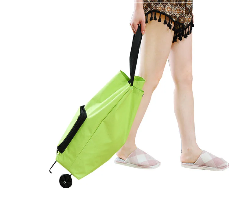 
Стильная водонепроницаемая сумка для путешествий из ткани Оксфорд, складная тележка для покупок, легкий вес  (62236884098)