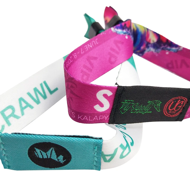 Тканевый браслет с QR-кодом для печати, 3,56 МГц, NFC /NTAG213 /MIFARE /F08, браслеты из полиэстера с радиочастотной идентификацией для спорта/мероприятий