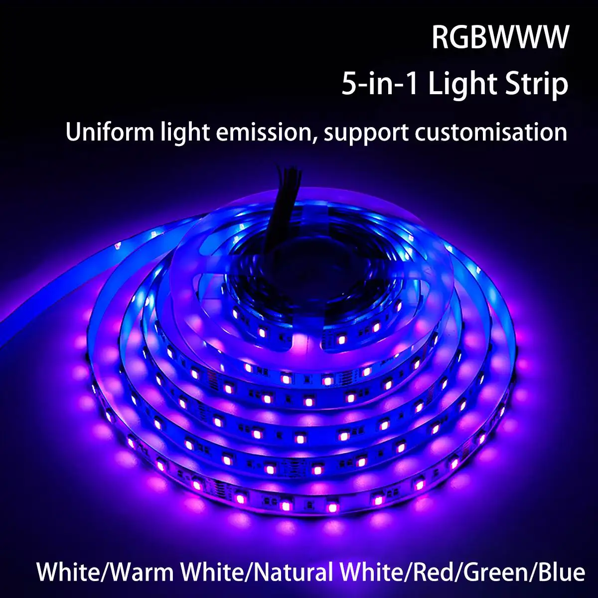 RGBWC 5 In 1 White Warm Dual Colour Temperature Led Strip Light Wholesale