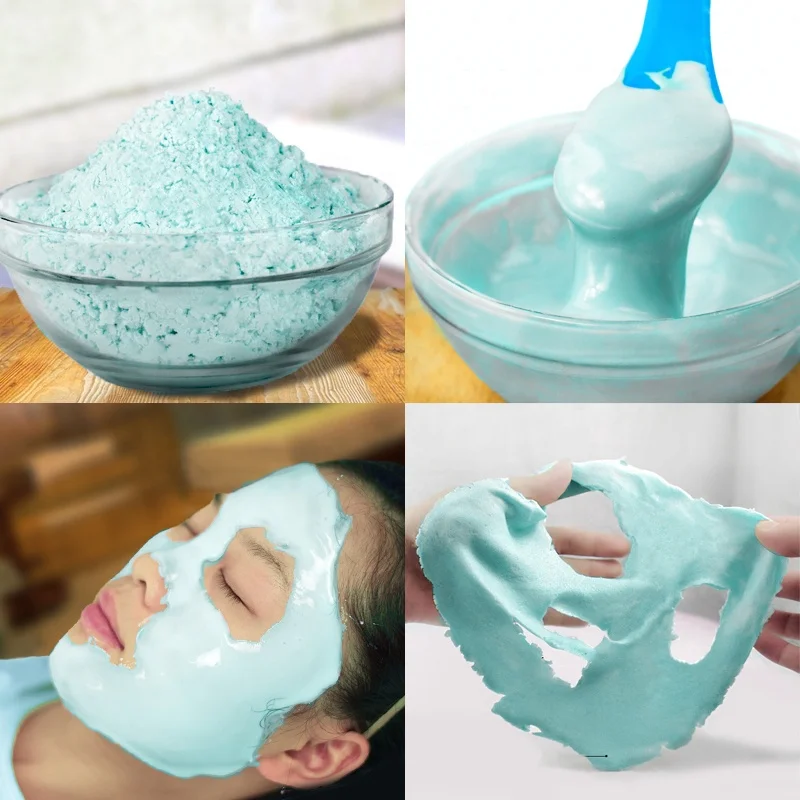 Private label organic skin care mascarillasl rose diy facial hidro jellymask face & body whitening soft powder hydro jelly mask