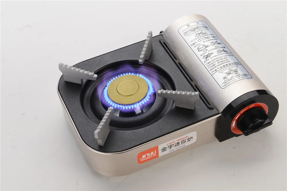 Outdoor Hot Sell Portable Gas Grill Butane Burner For Camping Iron Burner Gas Stove with Carrying Case