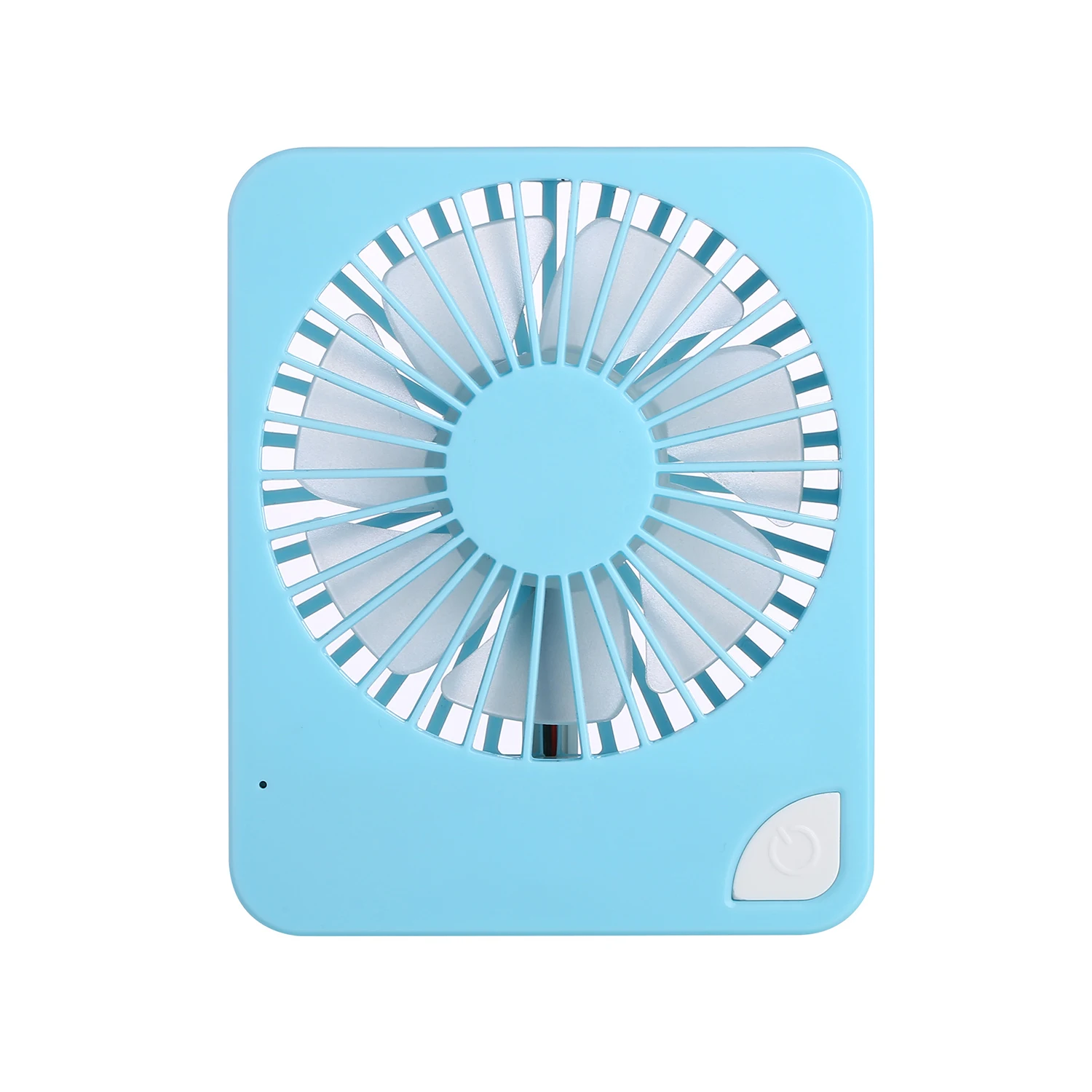 New Design Square Electric Fan High Wind Mute Macaron USB Rechargeable Mini Desktop fan