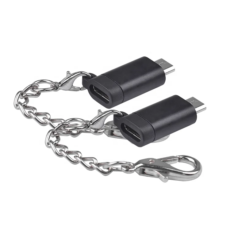 Usb-кабель из алюминиевого сплава micro usb 2 0 Мужской до type c переходник с внутренней резьбой