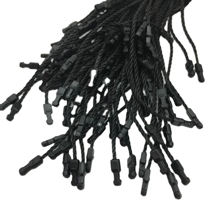 100pcs Black color  common hangtag string for Garment