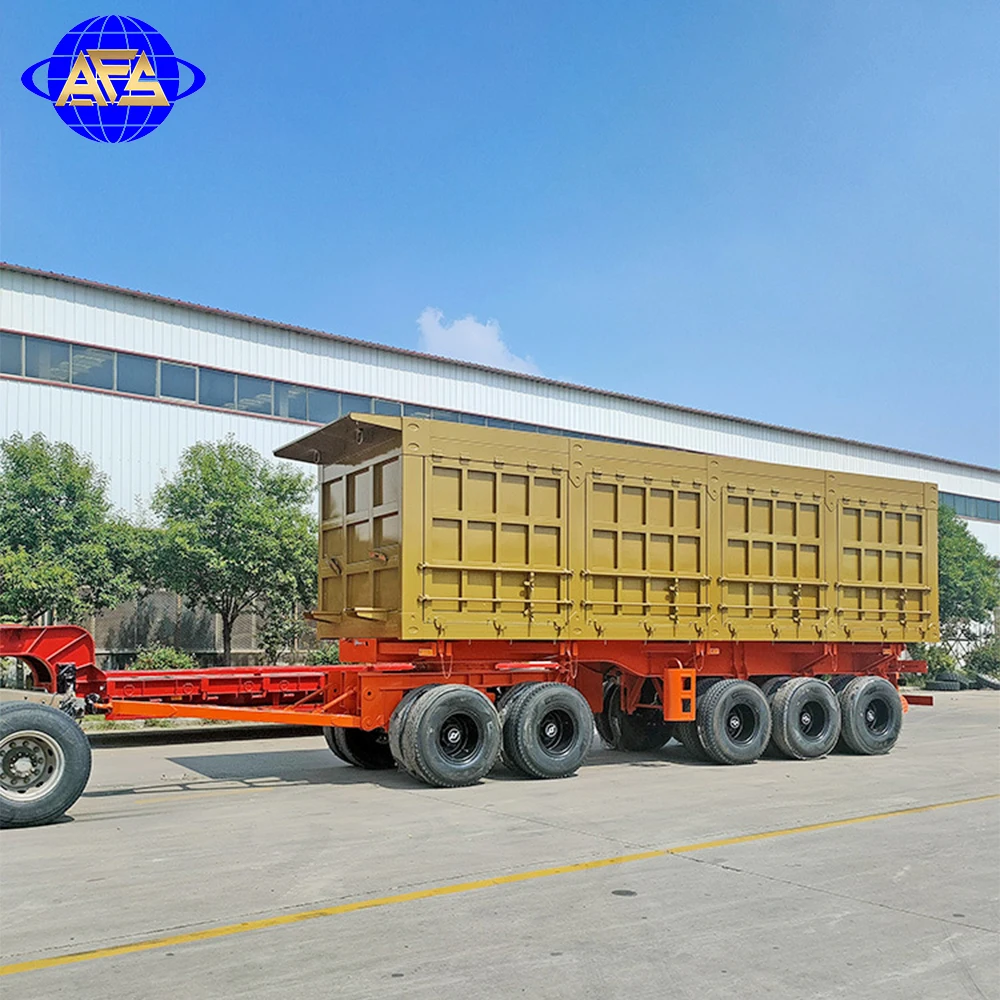 High Quality 10ton-20ton Full Cargo Container Semi-Trailer 2 Axle Steel Carbon Steel Truck Trailers 12r22.5 Tyre Max 40ton