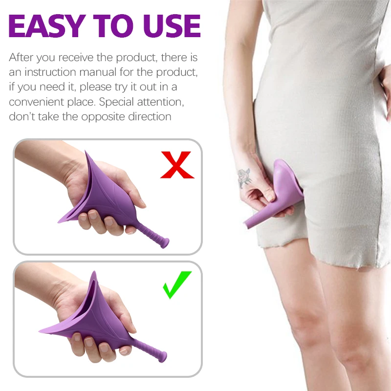 Wholesale Soft Female Urinals Portable Female Urination Device for Outdoor Travel
