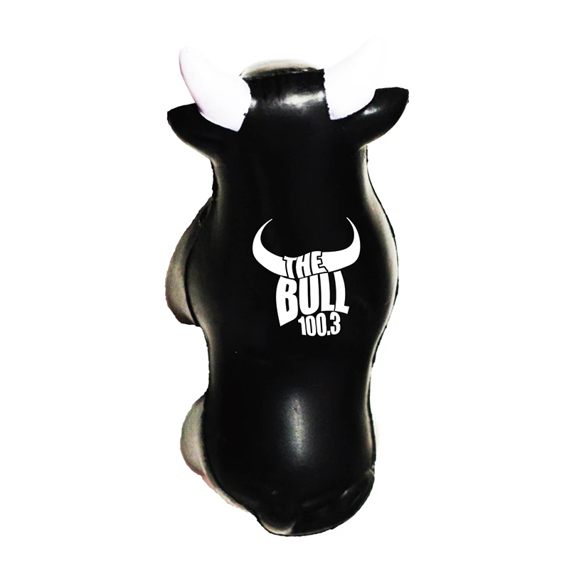 Custom logo PU anti stress bull stress ball Cow Custom Stress Ball