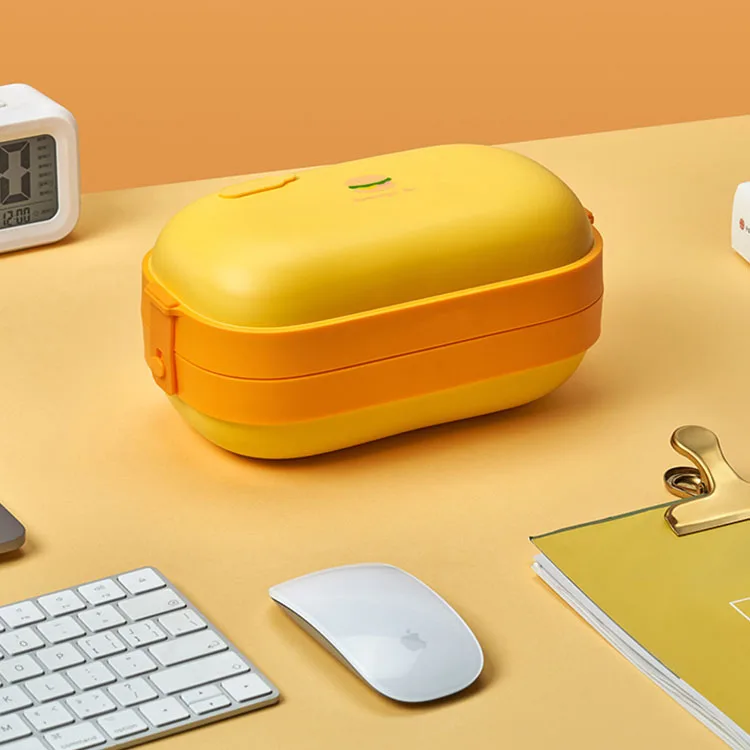 portable Double liner design 120W electric lunch heating box for home office