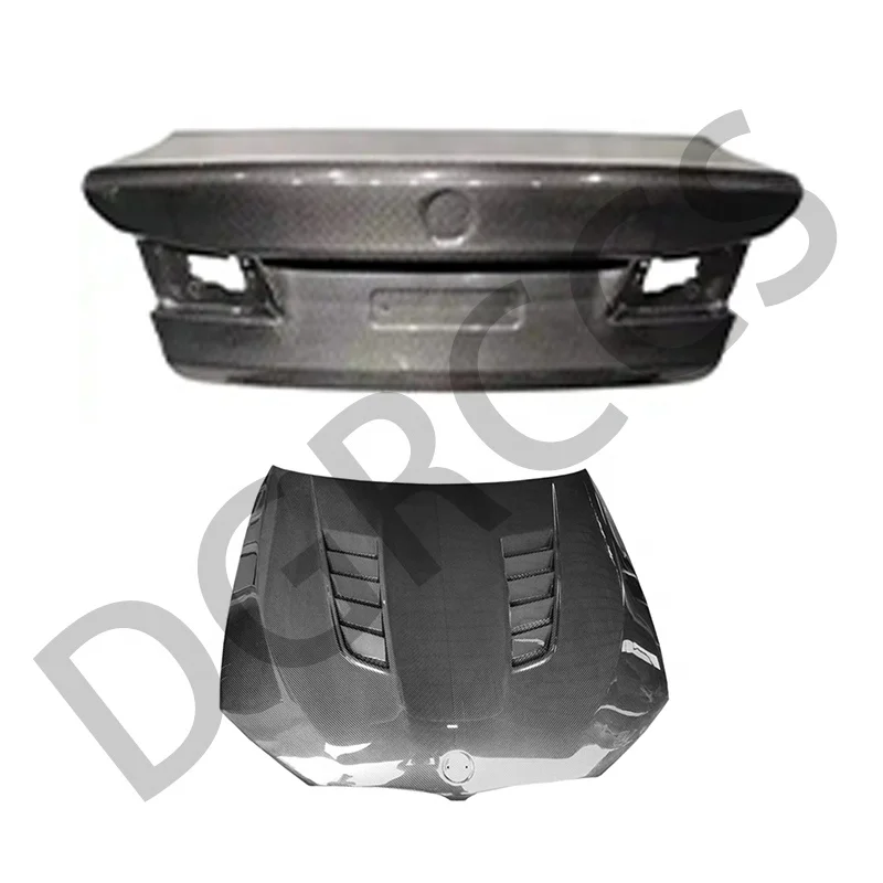 For BMW 5 Series G30 Carbon fiber spoiler front lip rear diffuser mirror shell grille steering wheel cover shark fin