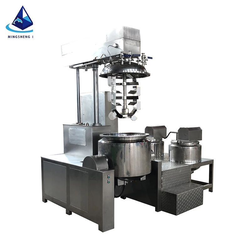 vacuum homogenizing  mayonnaise  pomade meat emulsification mixing emulsifying emulsion pump vacuum mixer emulsifying machine