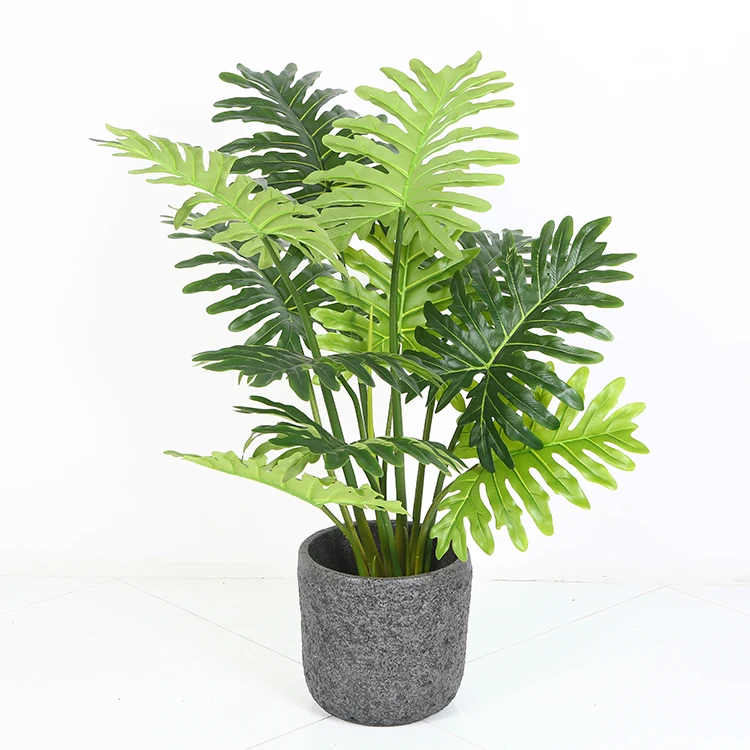 Spring Taro Philodendron Selloum Plants artificial standing indoor plant