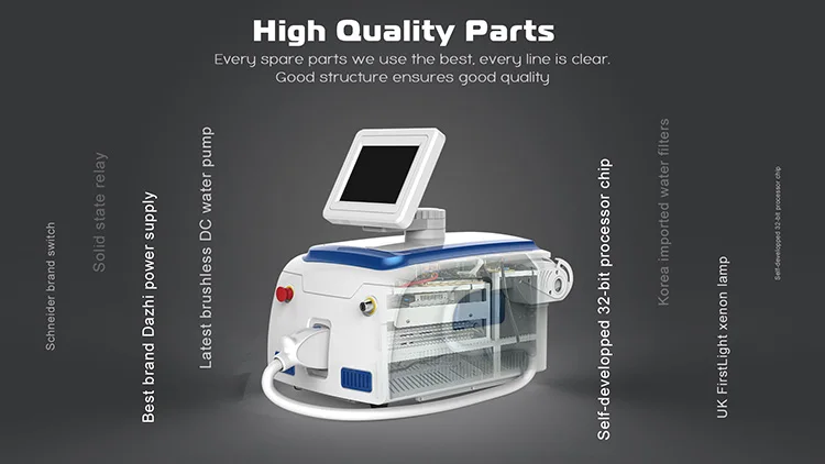 2021 new design portable IPL SHR Elight skin rejuvenation hair removal painless TEC cooling system beauty salon device