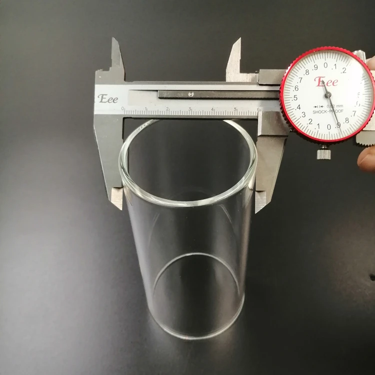 Производитель 60 мм прозрачная боросиликатная стеклянная трубка, стеклянная трубка для кальяна