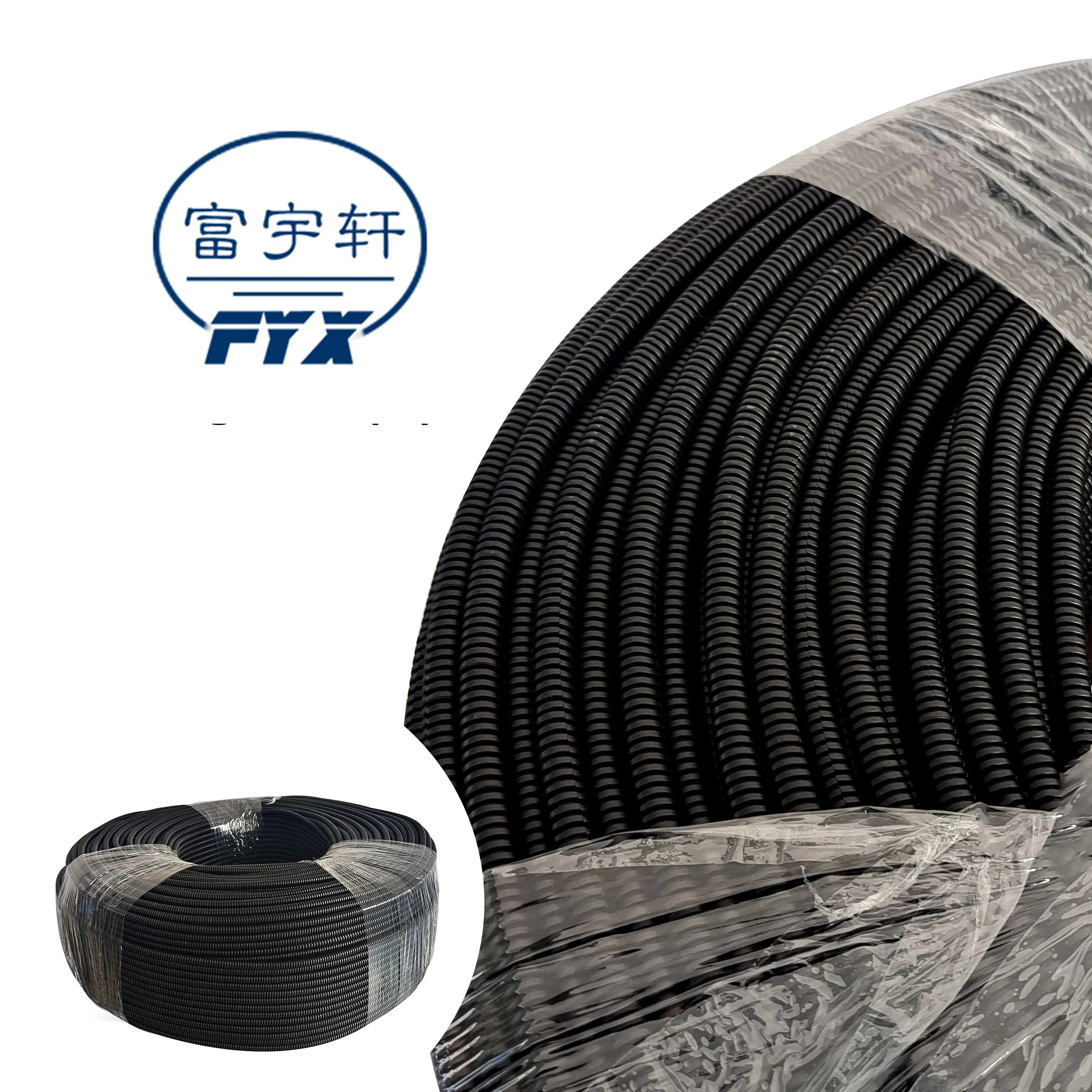 Flexible Insulation plastic tube  car protection Industrial electrical  wire conduit PE/PP/PA plastic corrugated hose pe pipe