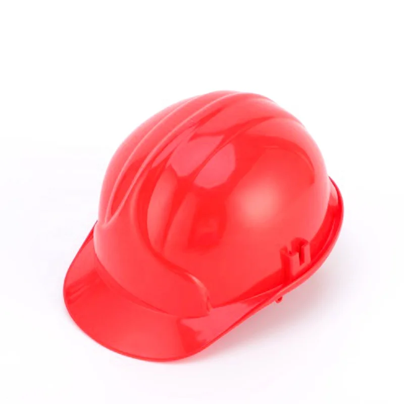 Green HDPE shell safety helmet cheap plastic lining slider adjustable construction hard hat