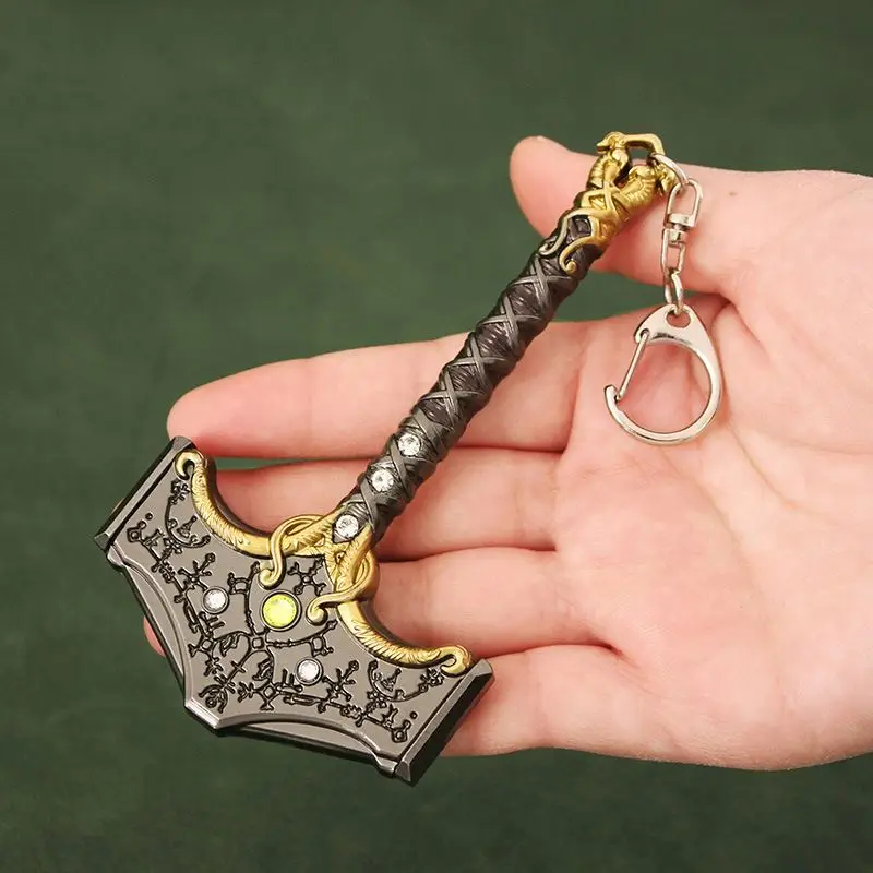 Game Accessory Kratos Blades Chaos Anime Sword Car God Of War Keychain Graduation Gift For Boys Fashion Gift Metal Axe