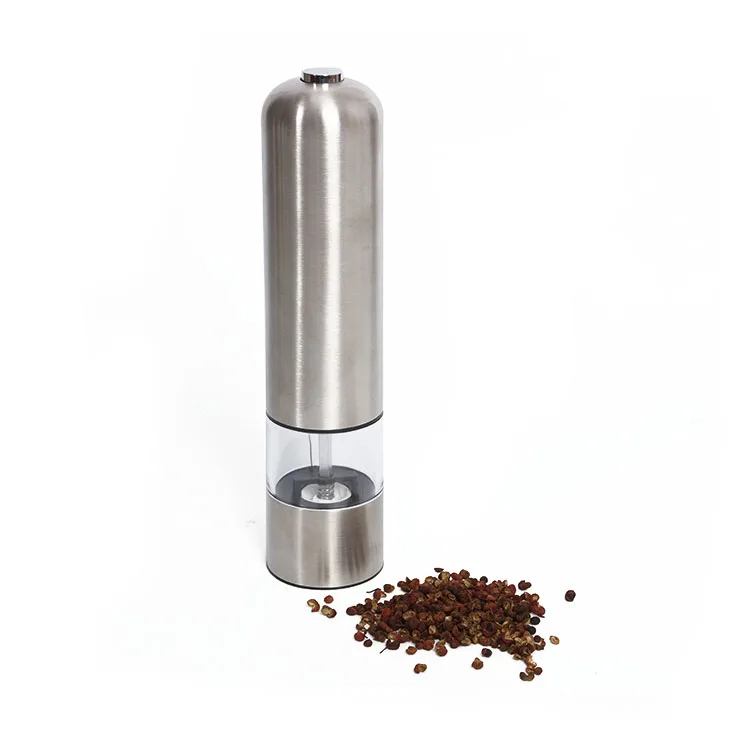 Manufacturer Kitchen Battery Operated Electric Salt And Pepper Grinders With Light