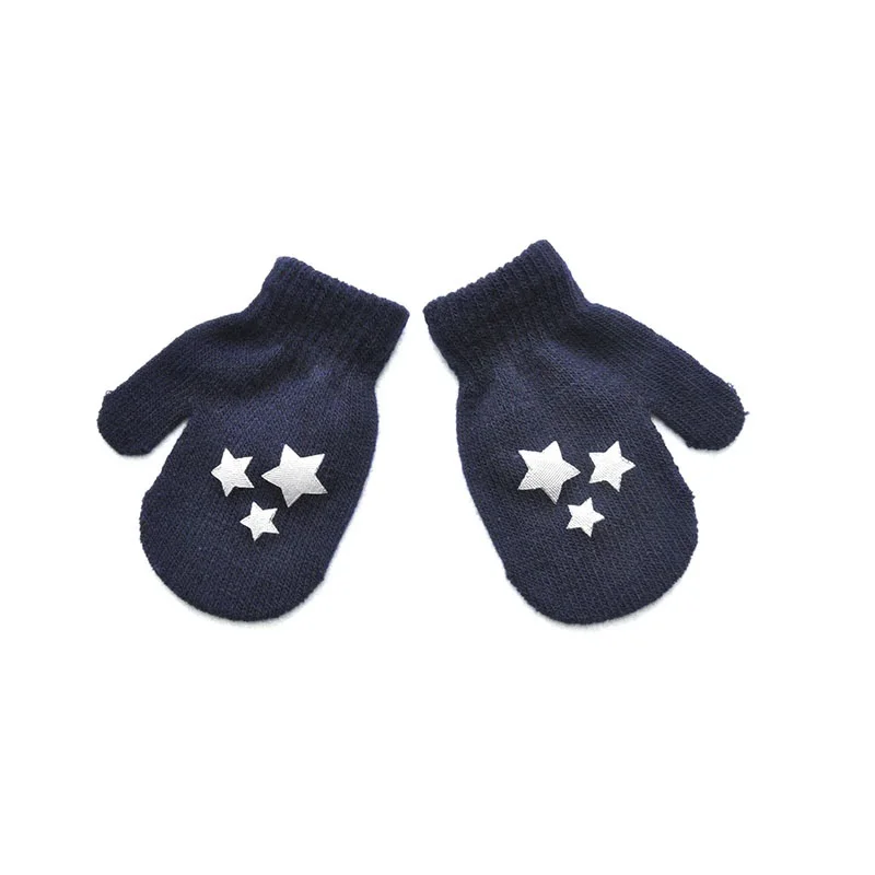 Custom Fashion Infant Wool  Warm Gloves Mittens Custom Knitted Children Winter Kids Baby Mittens For 1-3 years baby