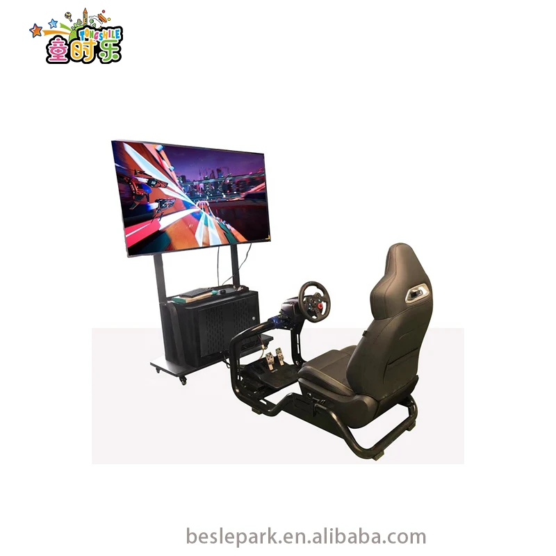 Besirui  High Speed Arcade Machine Kids Electronic Racing Game Customized F1 Driving Car Simulator