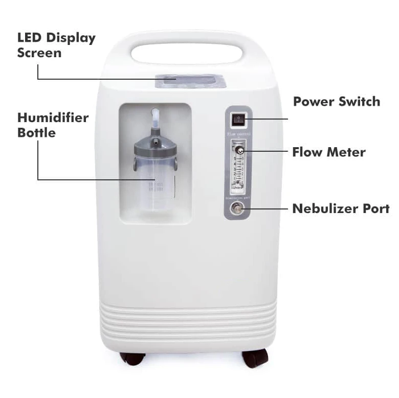 
Medical grade 10L oxygen concentrator for Hospital Use concentrador de oxigeno 96% concentration rate 