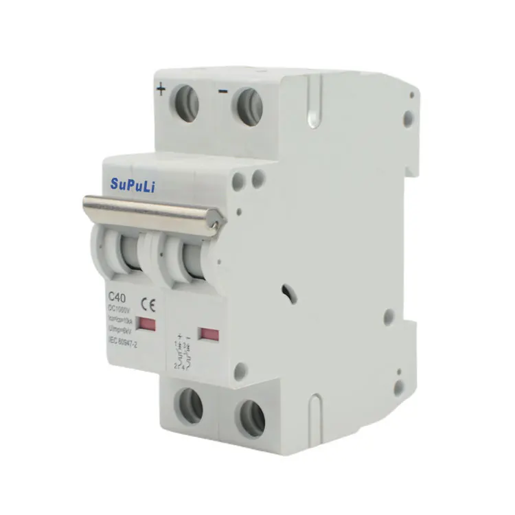 Best Price L7 Dc Mcb Circuit Breaker 40A 2P 800V 1000V 6KA Dc Mini Miniature Circuit Breaker Mcb dc For Solar System