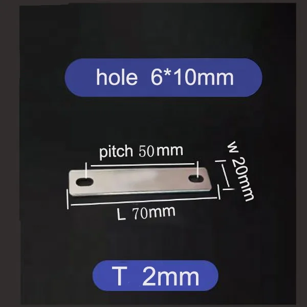 10pcs 2mm Thickness Copper Bus Bar 50mm Copper Busbar 100Ah, 135Ah Battery Terminal Connector