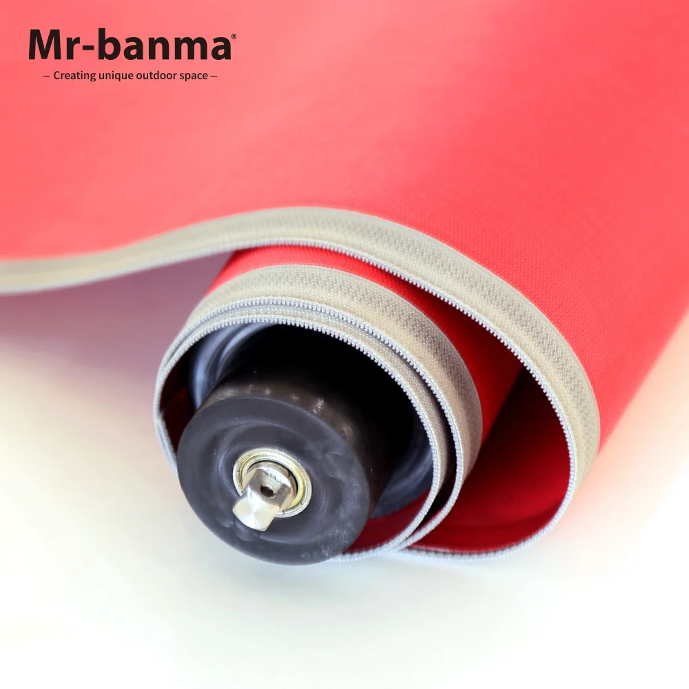 outdoor large PVC automatic sun shade blinds